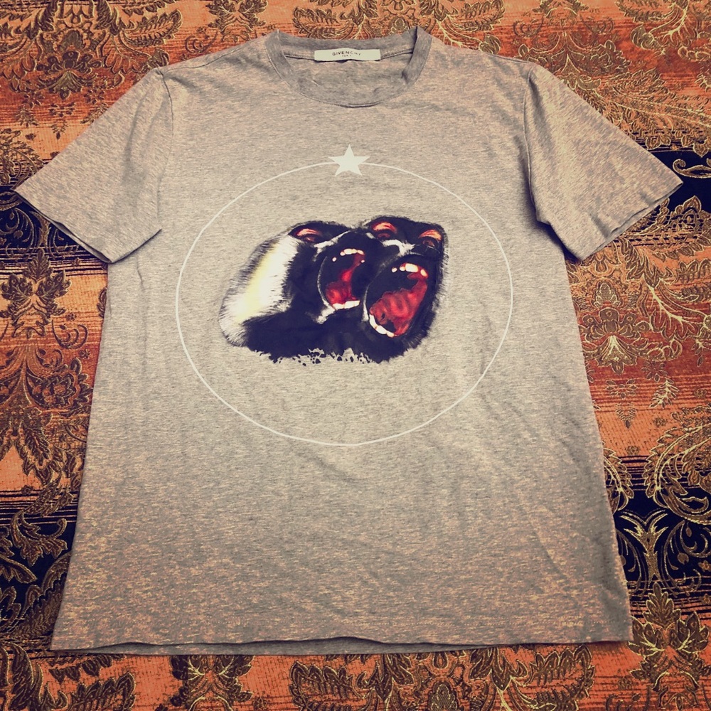 Authentic Designer Givenchy Twin Monkey T-Shirt
